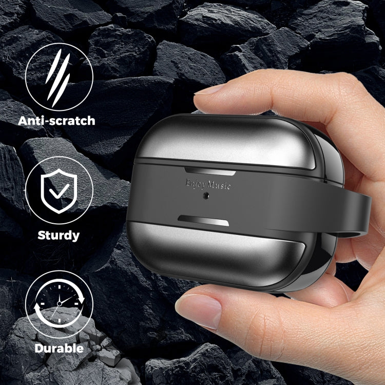 AhaStyle WG75-PRO For AirPods Pro Split TPU+Aluminum Alloy Combination Protective Cover(Gray) - free shipping - PMC Jewellery - Order now!