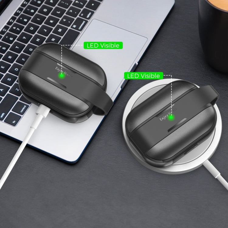 AhaStyle WG75-PRO For AirPods Pro Split TPU+Aluminum Alloy Combination Protective Cover(Gray) - free shipping - PMC Jewellery - Order now!