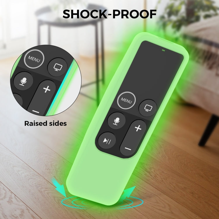 For Apple TV HD / 4K+AirTag AhaStyle PT175 Remote Control Tracker 2 In 1 Silicone Protective Cover(Luminous Green) - free shipping - PMC TechLife - Order now!