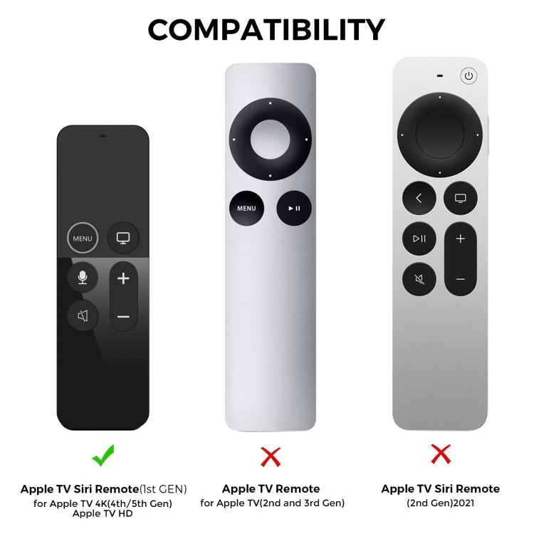 For Apple TV HD / 4K+AirTag AhaStyle PT175 Remote Control Tracker 2 In 1 Silicone Protective Cover(Blue) - Remote Control Covers by AhaStyle | Online Shopping South Africa | PMC TechLife | Buy Now Pay Later Mobicred