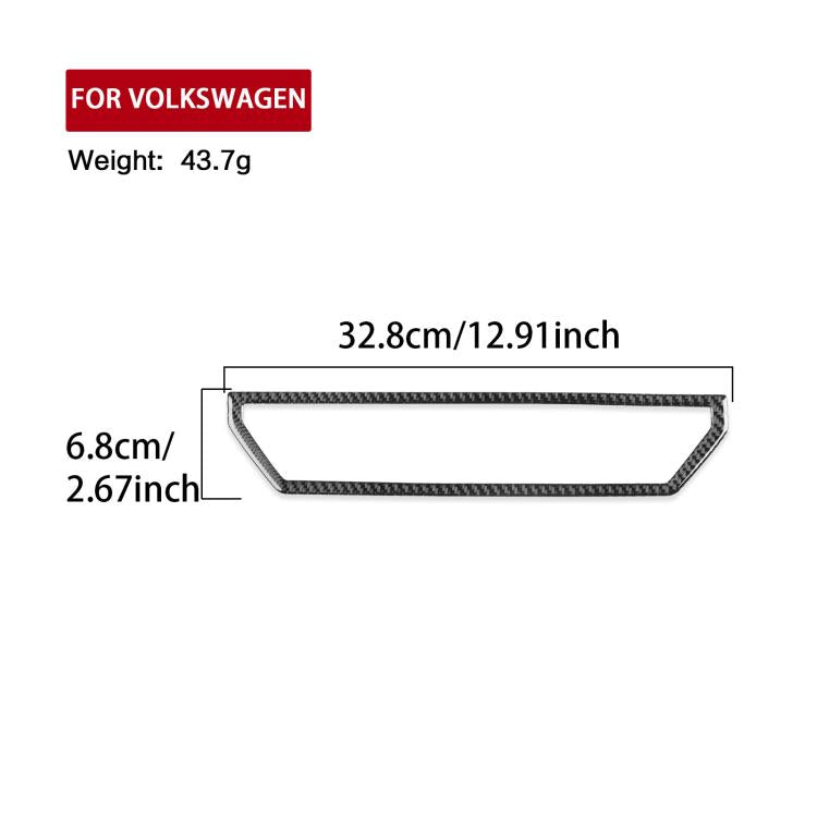 For Volkswagen Sagitar 2019-2023 Left-hand Drive Central Control Air Outlet Sticker(Black) - Car Interior Mouldings by PMc TechLife | Online Shopping South Africa | PMc TechLife | Buy Now Pay Later Mobicred