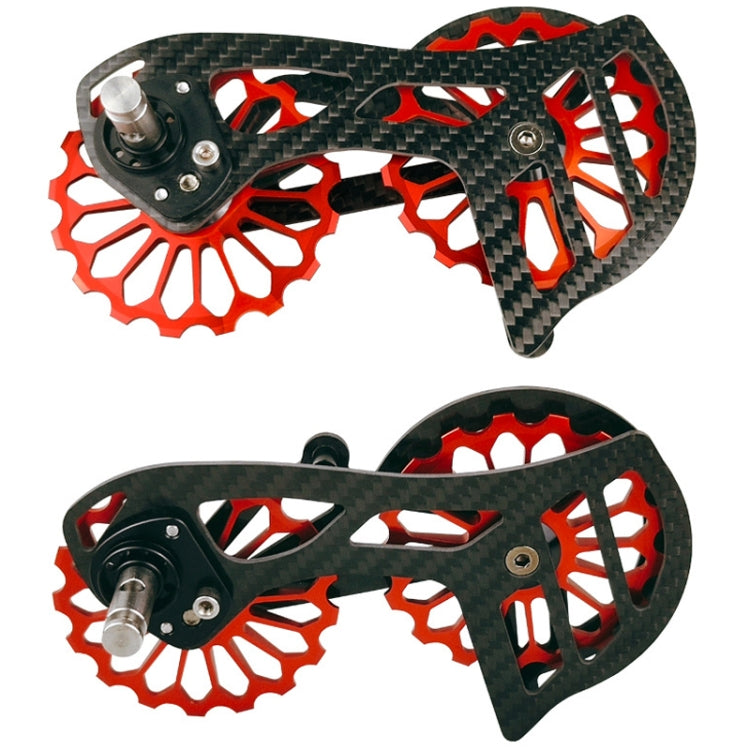 Carbon Fiber Guide Wheel For Road Bike Bicycle Bearing Rear Derailleur Guide Wheel Parts, Model Number: SD4 Red - free shipping - PMc TechLife - Order now!