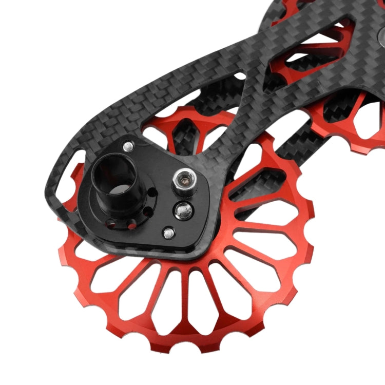 Carbon Fiber Guide Wheel For Road Bike Bicycle Bearing Rear Derailleur Guide Wheel Parts, Model Number: SD2 Red - free shipping - PMC TechLife - Order now!