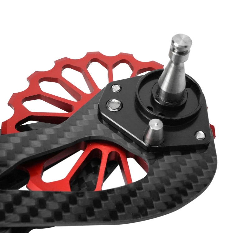 Carbon Fiber Guide Wheel For Road Bike Bicycle Bearing Rear Derailleur Guide Wheel Parts, Model Number: SD6 Red - free shipping - PMC TechLife - Order now!