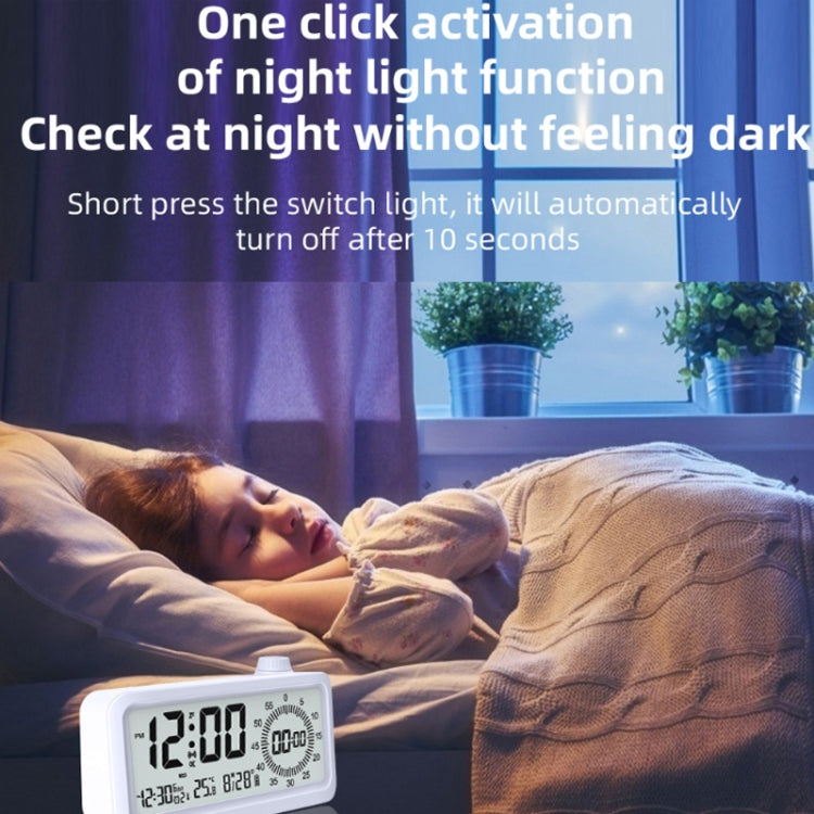 Visual Timer Alarm Clock Dual Display LCD Time Reminder(White) - Alarm Clocks by PMc TechLife | Online Shopping South Africa | PMc TechLife | Buy Now Pay Later Mobicred