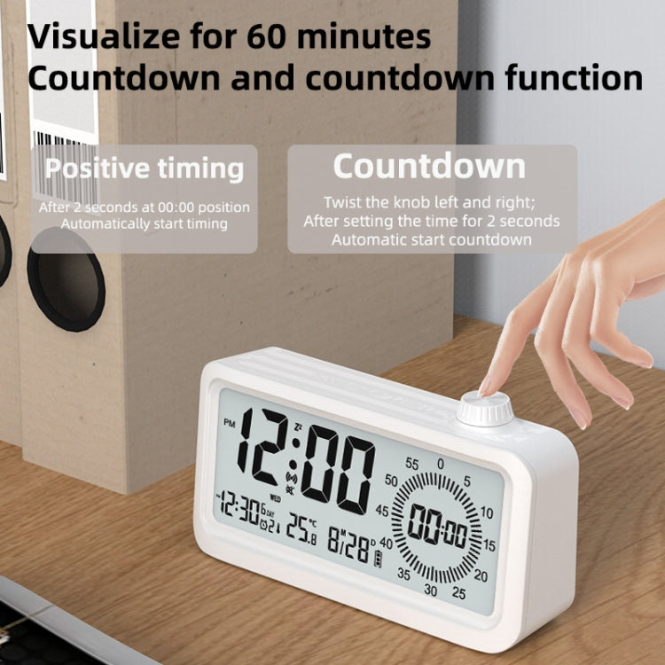 Visual Timer Alarm Clock Dual Display LCD Time Reminder(Pink) - Alarm Clocks by PMc TechLife | Online Shopping South Africa | PMc TechLife | Buy Now Pay Later Mobicred