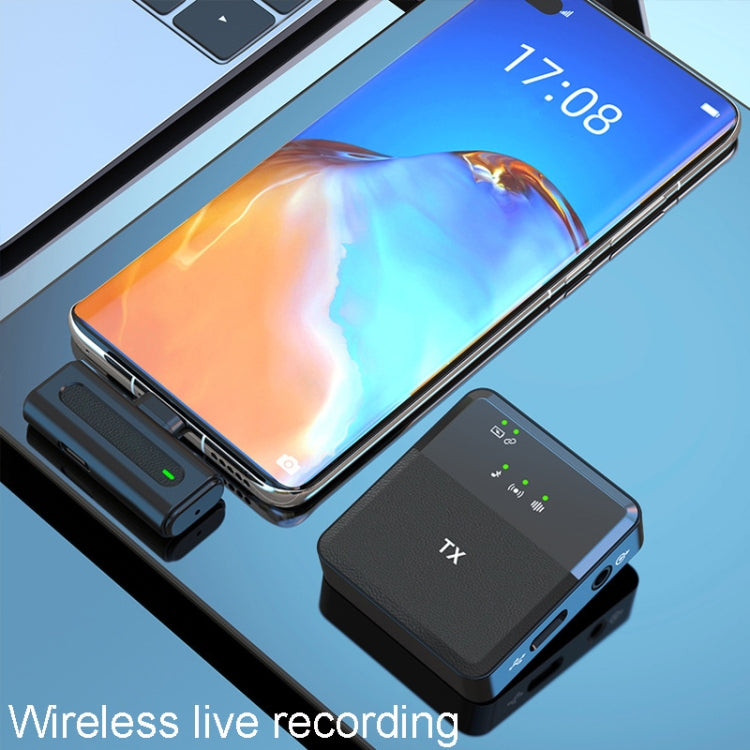 Wireless Lavalier Microphone One To One Live Recording Noise Canceling Mics, Interface: 8 Pin - Microphone by PMC TechLife | Online Shopping South Africa | PMC TechLife | Buy Now Pay Later Mobicred