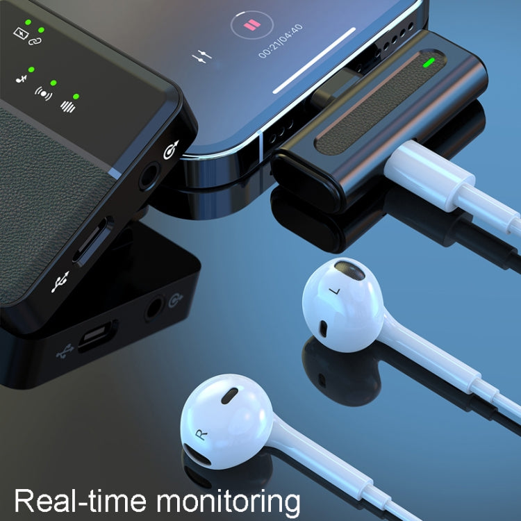Wireless Lavalier Microphone One To One Live Recording Noise Canceling Mics, Interface: 8 Pin - Microphone by PMC TechLife | Online Shopping South Africa | PMC TechLife | Buy Now Pay Later Mobicred