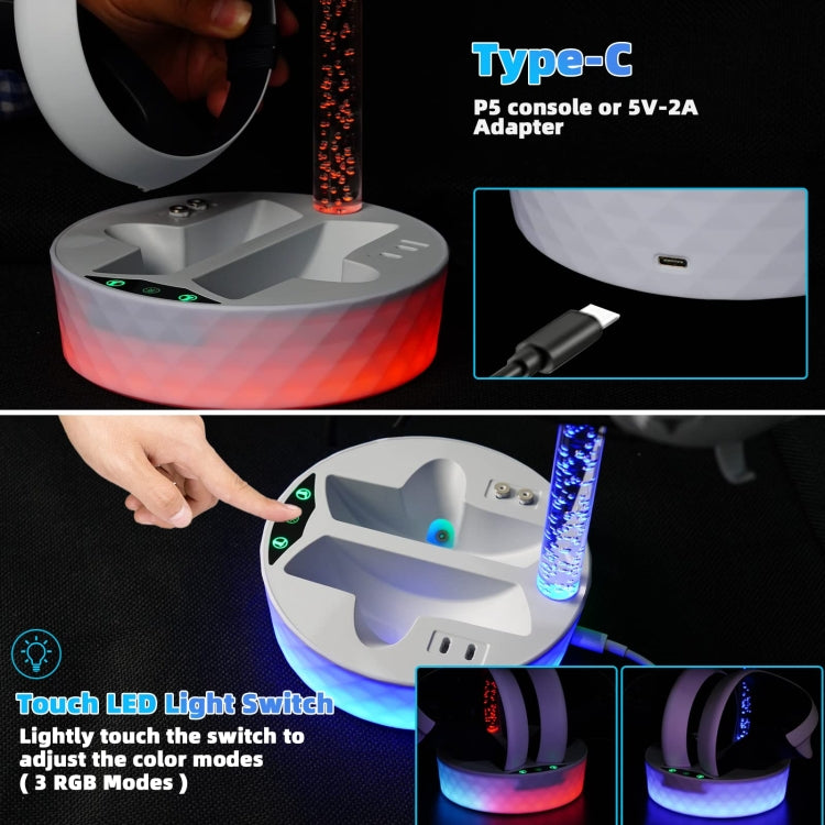 For PS VR2 iplay Colorful Charging Storage Rack Handle Magnetic Charging Base  HBP-505 - VR Accessories by iplay | Online Shopping South Africa | PMC TechLife | Buy Now Pay Later Mobicred