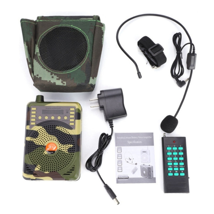 48W Wireless Bluetooth Voice Amplifier with Remote Control Supports USB/TF Card Playback AU Plug(Camouflage) - Midrange Speaker & Frequency Divider by PMC TechLife | Online Shopping South Africa | PMC TechLife | Buy Now Pay Later Mobicred