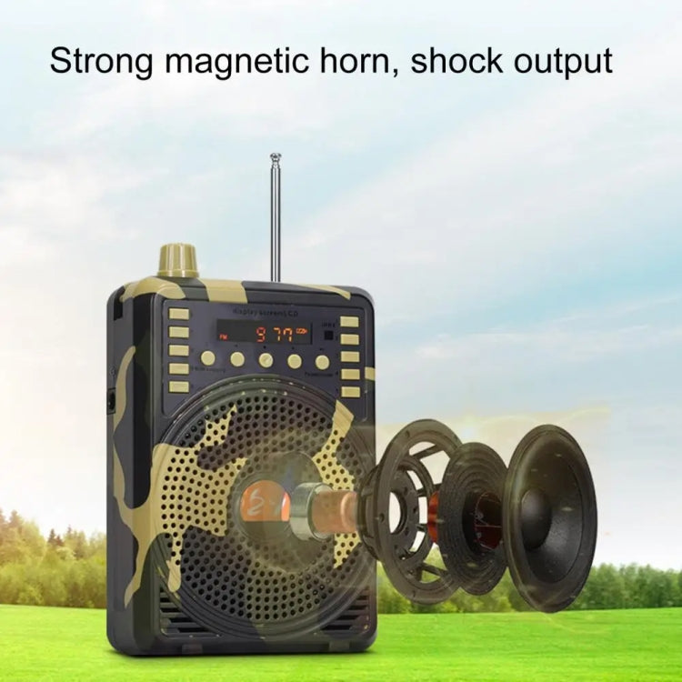 48W Wireless Bluetooth Voice Amplifier with Remote Control Supports USB/TF Card Playback AU Plug(Camouflage) - Midrange Speaker & Frequency Divider by PMC TechLife | Online Shopping South Africa | PMC TechLife | Buy Now Pay Later Mobicred
