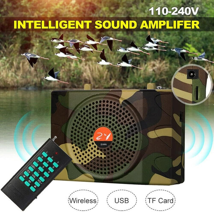 25W  Bluetooth Voice Amplifier Bird Hunting Speaker Supports USB/TF/FM 1000m Remote Control US Plug(Camouflage) - Midrange Speaker & Frequency Divider by PMC TechLife | Online Shopping South Africa | PMC TechLife | Buy Now Pay Later Mobicred