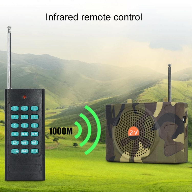 25W  Bluetooth Voice Amplifier Bird Hunting Speaker Supports USB/TF/FM 1000m Remote Control US Plug(Camouflage) - Midrange Speaker & Frequency Divider by PMC TechLife | Online Shopping South Africa | PMC TechLife | Buy Now Pay Later Mobicred
