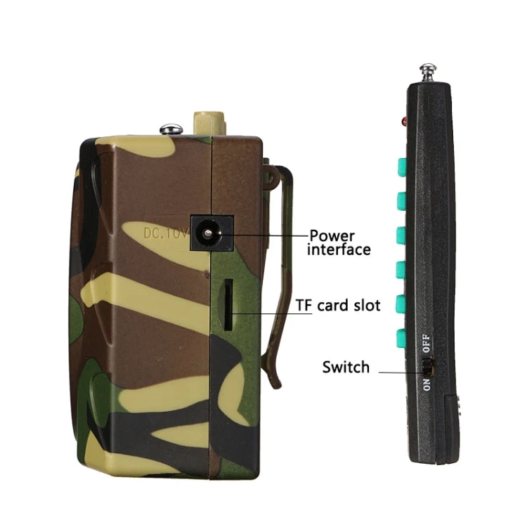 25W  Bluetooth Voice Amplifier Bird Hunting Speaker Supports USB/TF/FM 1000m Remote Control US Plug(Camouflage) - Midrange Speaker & Frequency Divider by PMC TechLife | Online Shopping South Africa | PMC TechLife | Buy Now Pay Later Mobicred