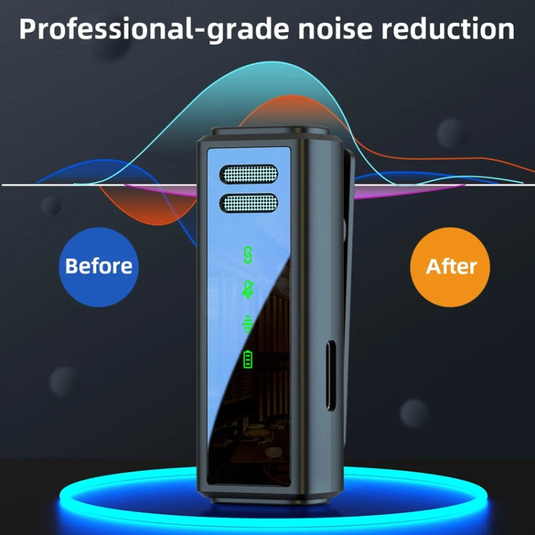 One To Two Outdoor Recording Lavalier Microphone Noise Canceling Wireless Mics, Interface: 8 Pin - Microphone by PMC TechLife | Online Shopping South Africa | PMC TechLife | Buy Now Pay Later Mobicred