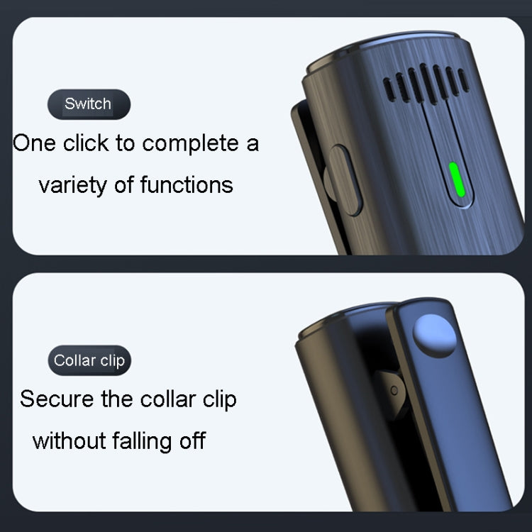 One To Two Outdoor Recording Lavalier Microphone Noise Canceling Wireless Mics, Interface: 8 Pin - Microphone by PMC TechLife | Online Shopping South Africa | PMC TechLife | Buy Now Pay Later Mobicred