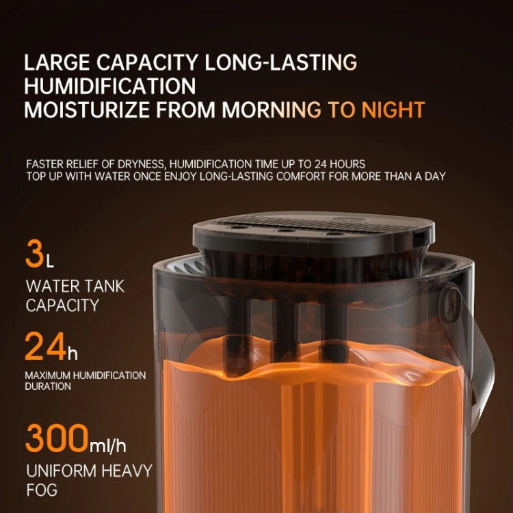 3L Smart Spray Humidifier Three-hole Spray With Night Light, Spec: Rechargeable 3000mAh - free shipping - PMC TechLife - Order now!
