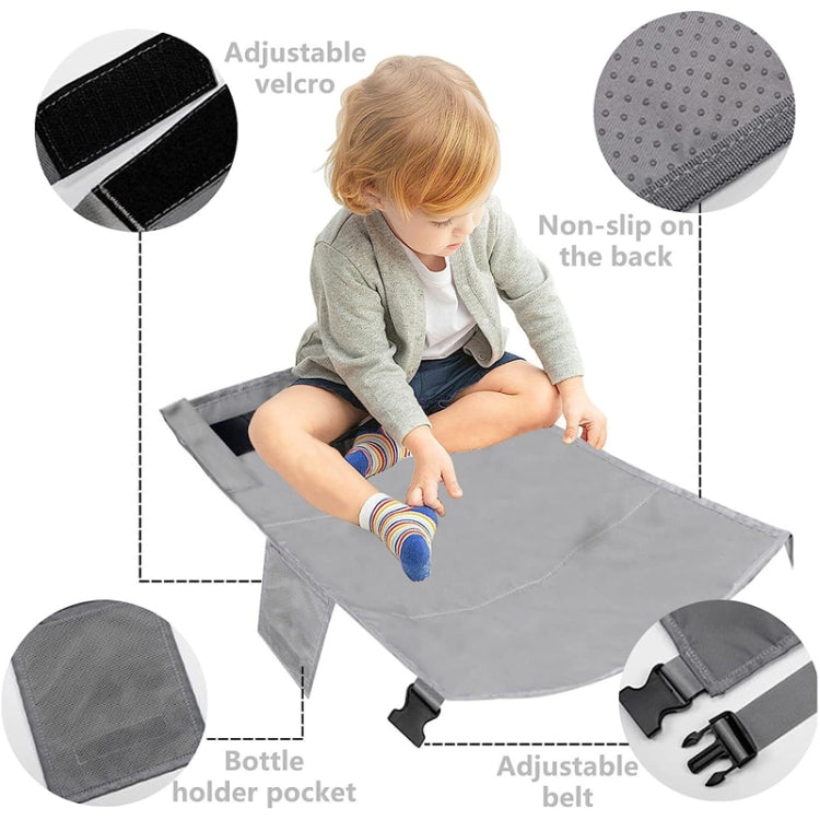 79 x 44cm Kids Airplane Seat Extender Portable Travel Seat Cushion(Gray) - Seat Accessories by PMC TechLife | Online Shopping South Africa | PMC TechLife
