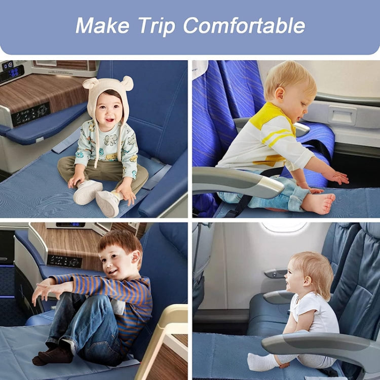 79 x 44cm Kids Airplane Seat Extender Portable Travel Seat Cushion(Gray) - Seat Accessories by PMC TechLife | Online Shopping South Africa | PMC TechLife