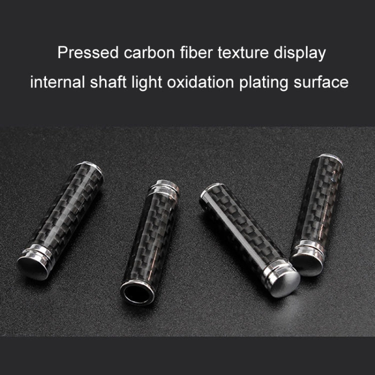 4pcs/set Carbon Fiber Door Interior Deadbolt Trim Cover - Others by PMC TechLife | Online Shopping South Africa | PMC TechLife | Buy Now Pay Later Mobicred
