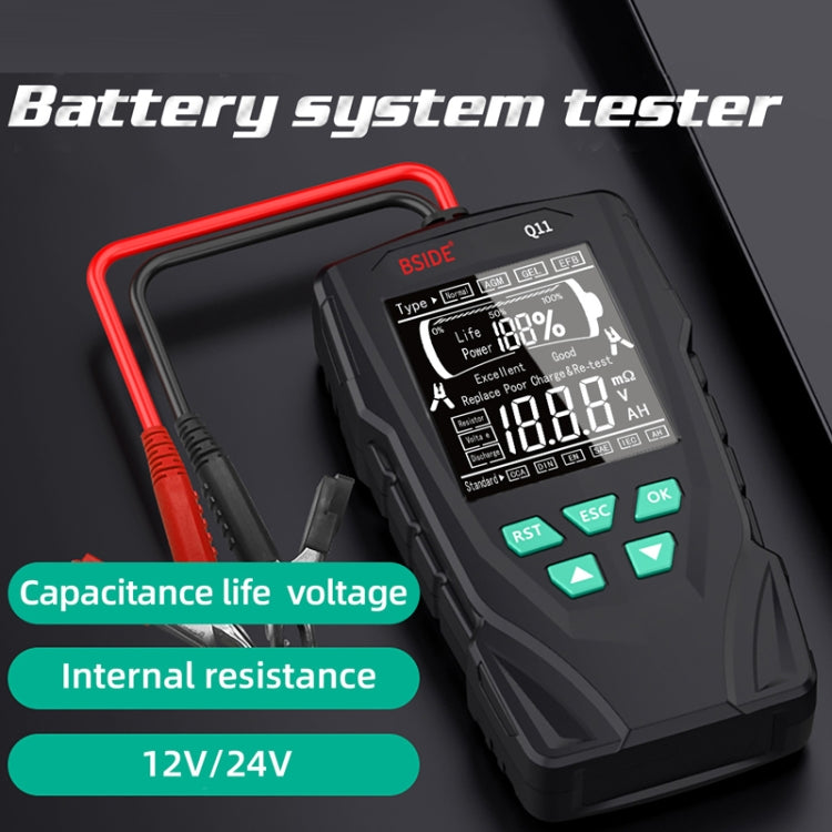BSIDE Q11 Car Battery Detector 12V/24V Battery Life Capacity Internal Resistance Tester - free shipping - PMC TechLife - Order now!