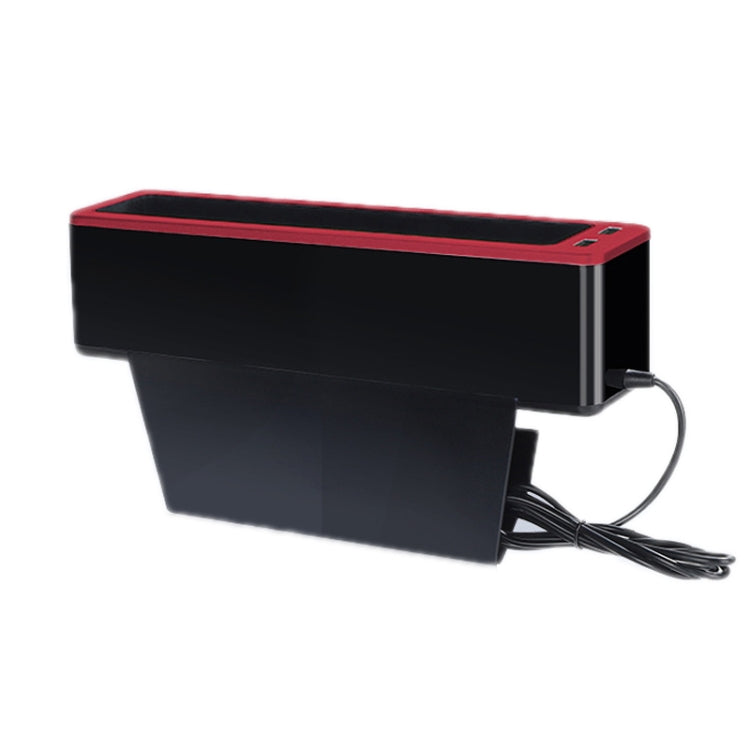 Car Seat Gap Storage Box with 2 USB Charging Port, Color: Co-pilot Red - Stowing Tidying by PMC TechLife | Online Shopping South Africa | PMC TechLife | Buy Now Pay Later Mobicred