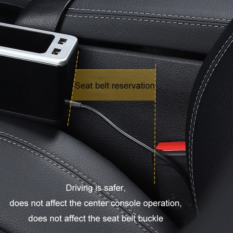 Car Seat Gap Storage Box with 2 USB Charging Port, Color:  Principal Driver Red - Stowing Tidying by PMC TechLife | Online Shopping South Africa | PMC TechLife | Buy Now Pay Later Mobicred