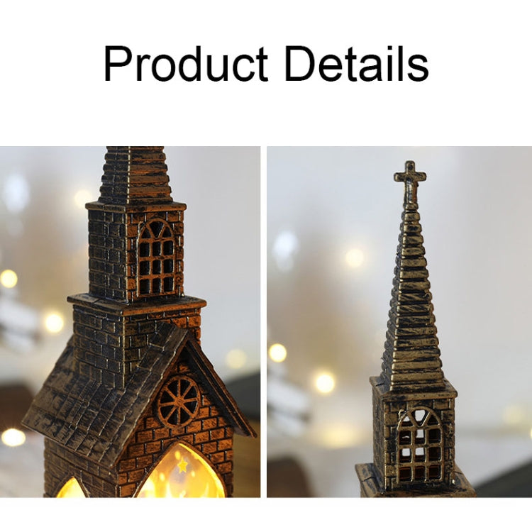 Christmas Decoration Lamps Church Shape Night Light Electronic Candle Candlelight, Style: Angel - Decoration Lamps by PMC TechLife | Online Shopping South Africa | PMC TechLife