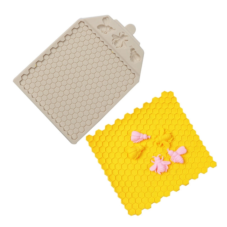 Honeycomb Block Textured Silicone Mold Bee Fondant Chocolate Cake Mold, Speci: Mk-2373 Light Gray - Food Molds by PMC TechLife | Online Shopping South Africa | PMC TechLife