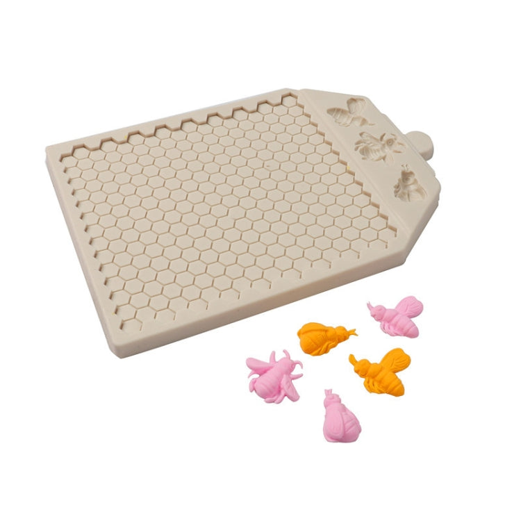 Honeycomb Block Textured Silicone Mold Bee Fondant Chocolate Cake Mold, Speci: Mk-2373 Light Gray - Food Molds by PMC TechLife | Online Shopping South Africa | PMC TechLife