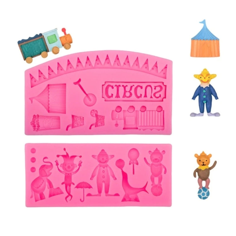 Circus Themed Clown Animal Silicone Mold Baking Cake Decoration Mold, Spec: A823 Gray - Food Molds by PMC TechLife | Online Shopping South Africa | PMC TechLife