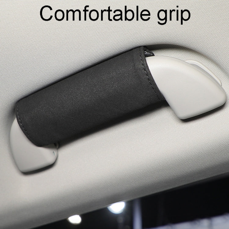 1pair Car Door Handle Decorative Anti-Scratch Cover Car Slippery Leather Inner Door Handle Protective Cover(Red) - Car Interior Mouldings by PMC TechLife | Online Shopping South Africa | PMC TechLife | Buy Now Pay Later Mobicred