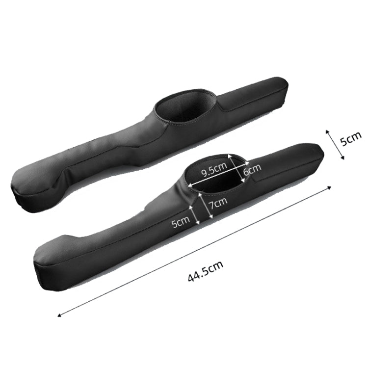 1pair Car Seat Storage Organizer Seat Anti Leakage Seam Fillers(Black) - Seat Accessories by PMC TechLife | Online Shopping South Africa | PMC TechLife | Buy Now Pay Later Mobicred