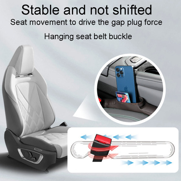 1pair Car Seat Storage Organizer Seat Anti Leakage Seam Fillers(Gray) - Seat Accessories by PMC TechLife | Online Shopping South Africa | PMC TechLife | Buy Now Pay Later Mobicred
