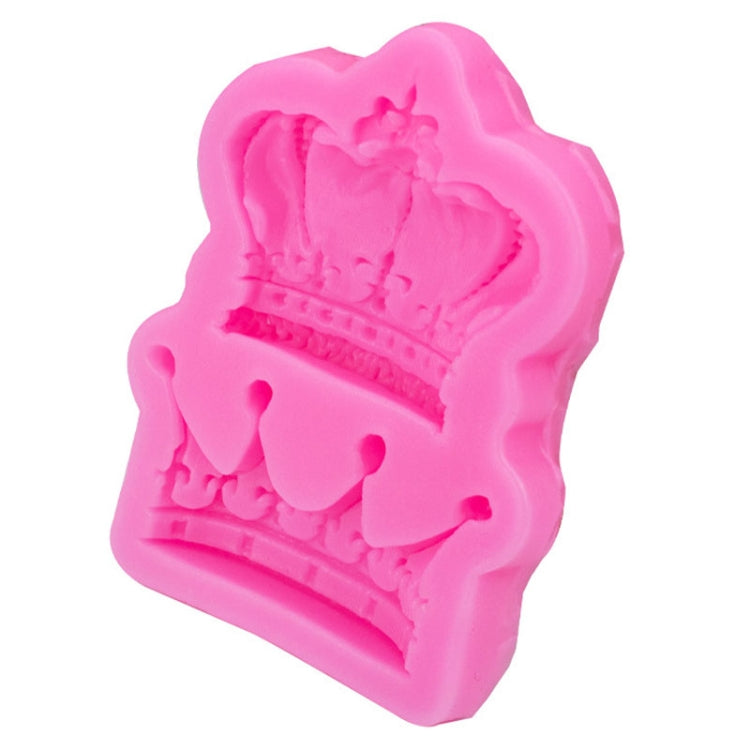 Crown Silicone Chocolate Fondant Baking Cake Mold Handmade Soft Pottery Glue Mold(Pink) - Food Molds by PMC TechLife | Online Shopping South Africa | PMC TechLife