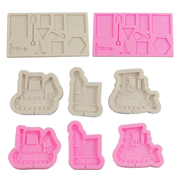 Cartoon Construction Site Tools Engineering Car Cake Decoration Molds, Specification: MK-3058 (Light Gray) - Food Molds by PMC TechLife | Online Shopping South Africa | PMC TechLife