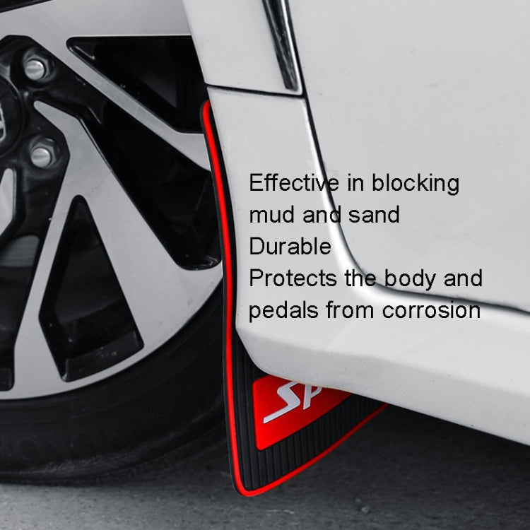 2pcs Car Tire Mud Flap Modification Plastic Anti-Splash Mud Flap, Style: Large Sports - Mudguards by PMC TechLife | Online Shopping South Africa | PMC TechLife | Buy Now Pay Later Mobicred