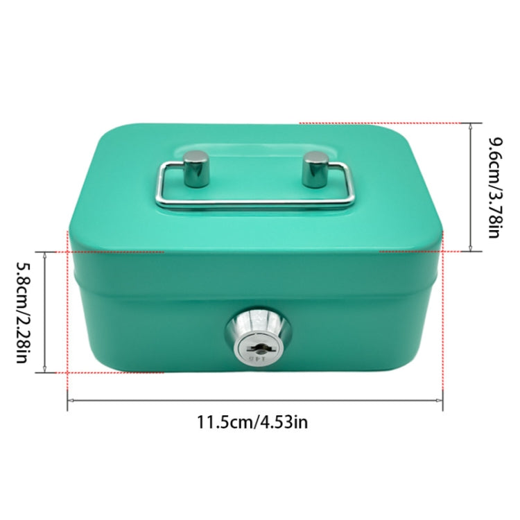 Portable Metal Safe Cash Box Piggy Bank Money Organizer with Key(Small Black) - free shipping - PMc TechLife - Order now!