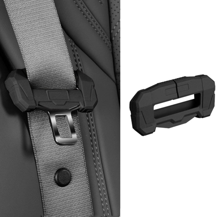 Small Car Seatbelt Buckle Protective Cover Anti Scratch Silicone Protector For Safety Belt Plugs(Black) - Seat Belts & Padding by PMC TechLife | Online Shopping South Africa | PMC TechLife | Buy Now Pay Later Mobicred