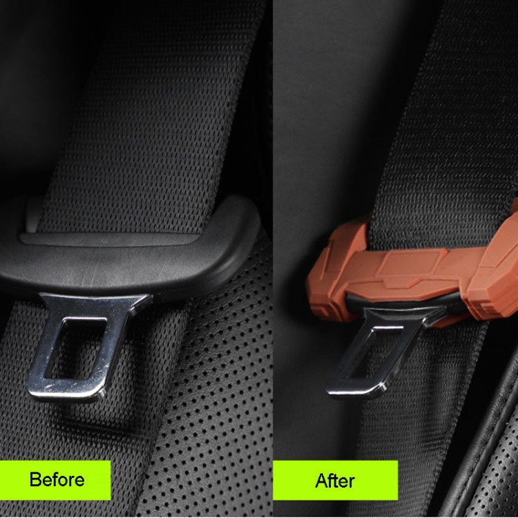 Large Car Seatbelt Buckle Protective Cover Anti Scratch Silicone Protector For Safety Belt Plugs(Green) - Seat Belts & Padding by PMC TechLife | Online Shopping South Africa | PMC TechLife | Buy Now Pay Later Mobicred