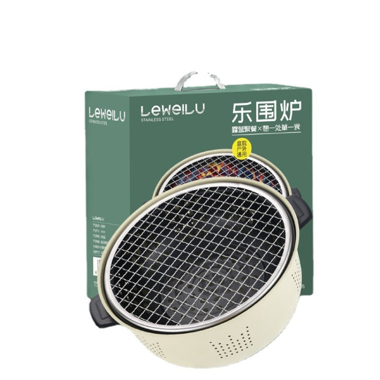 Charcoal Grill Stainless Steel Outdoor Camping Cooking Tea Around The Stove Barbecue Stove, Spec: Style B - free shipping - PMC TechLife - Order now!