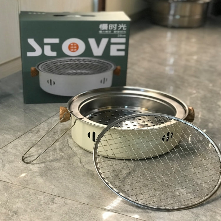 Charcoal Grill Stainless Steel Outdoor Camping Cooking Tea Around The Stove Barbecue Stove, Spec: Style B - free shipping - PMC TechLife - Order now!