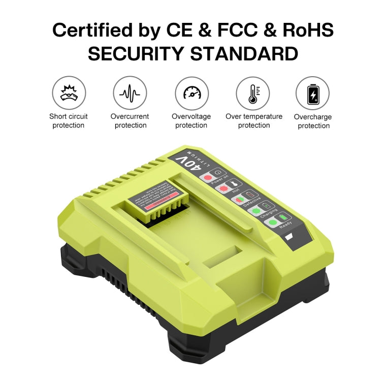 36-40V Tool Cutting Machine Battery Charger, For RYOBI PO401 / PO403 / PO400, Plug: AU - Lawn Mower, Saws & Accessories by PMc TechLife | Online Shopping South Africa | PMc TechLife | Buy Now Pay Later Mobicred