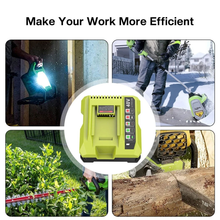 36-40V Tool Cutting Machine Battery Charger, For RYOBI PO401 / PO403 / PO400, Plug: EU - Lawn Mower, Saws & Accessories by PMc TechLife | Online Shopping South Africa | PMc TechLife | Buy Now Pay Later Mobicred