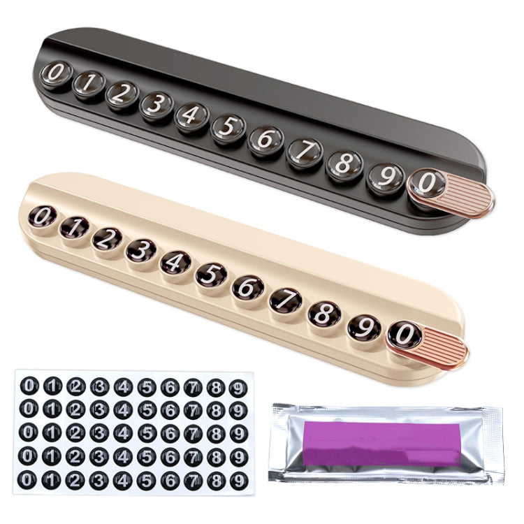 Car Temporary Parking Plate With Aroma Diffuser Moving Car Phone Number Plate Box Packing(Black) - Parking Card by PMC TechLife | Online Shopping South Africa | PMC TechLife | Buy Now Pay Later Mobicred