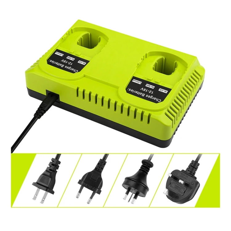 For RYOBI P108 / P117 12-18V Lithium Nickel Battery Dual Port Charger, Plug: UK - Electric Saws & Accessories by PMc TechLife | Online Shopping South Africa | PMc TechLife | Buy Now Pay Later Mobicred