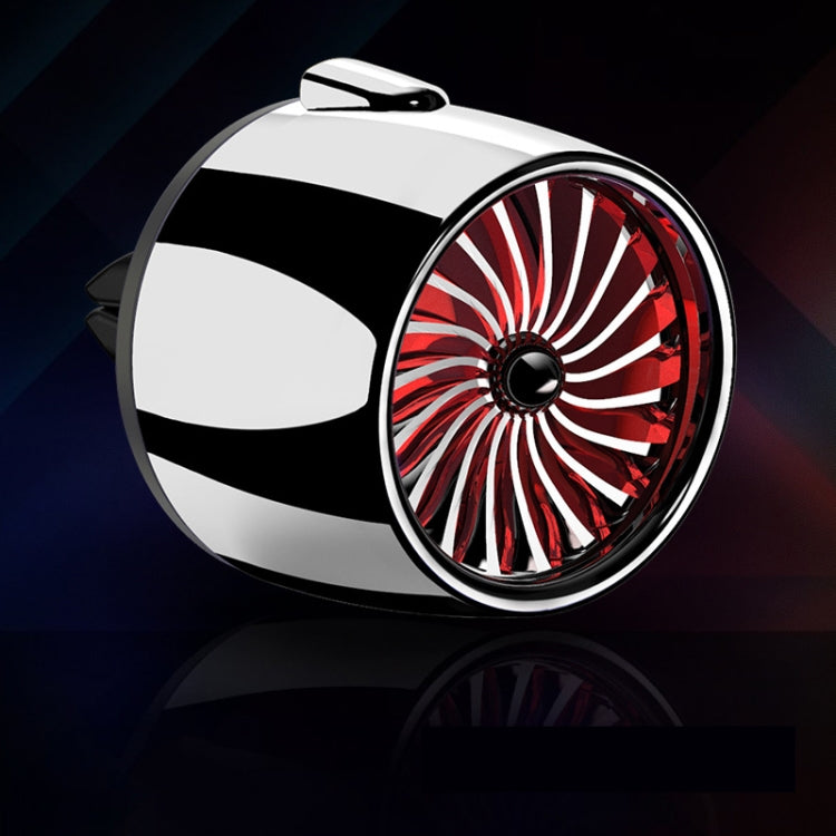Car Fragrance Super Engine Car Air Conditioning Aroma Diffuser Outlet Ornament, Model: Bright Silver Red Light - free shipping - PMC TechLife - Order now!