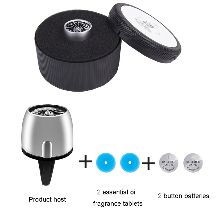 Car Fragrance Super Engine Car Air Conditioning Aroma Diffuser Outlet Ornament, Model: Bright Silver Red Light - free shipping - PMC TechLife - Order now!