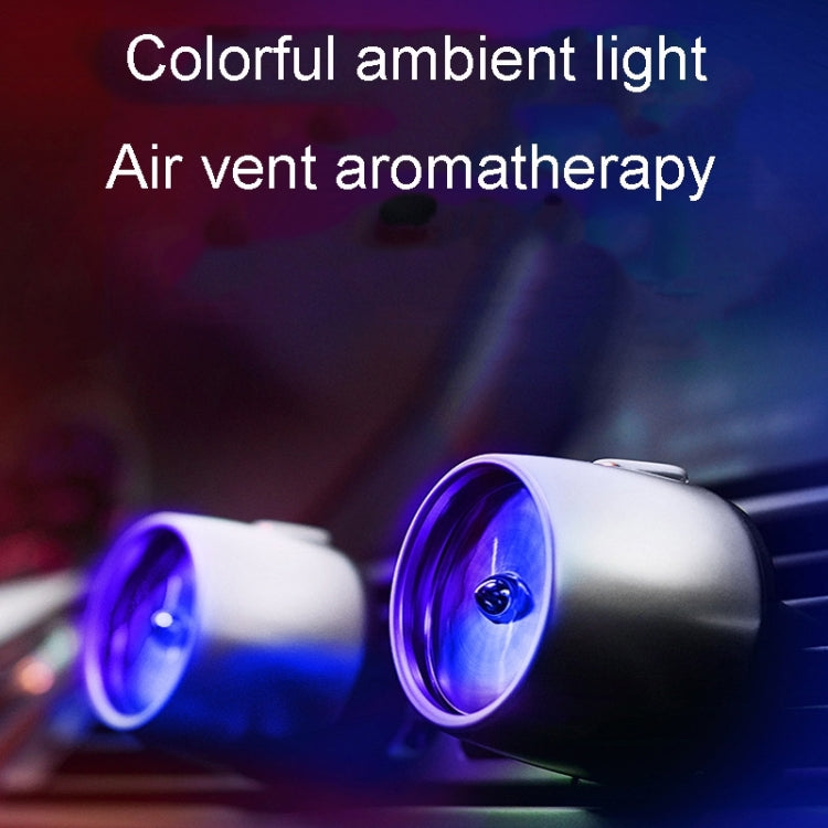 Car Fragrance Super Engine Car Air Conditioning Aroma Diffuser Outlet Ornament, Model: Bright Silver Blue Light - free shipping - PMC TechLife - Order now!