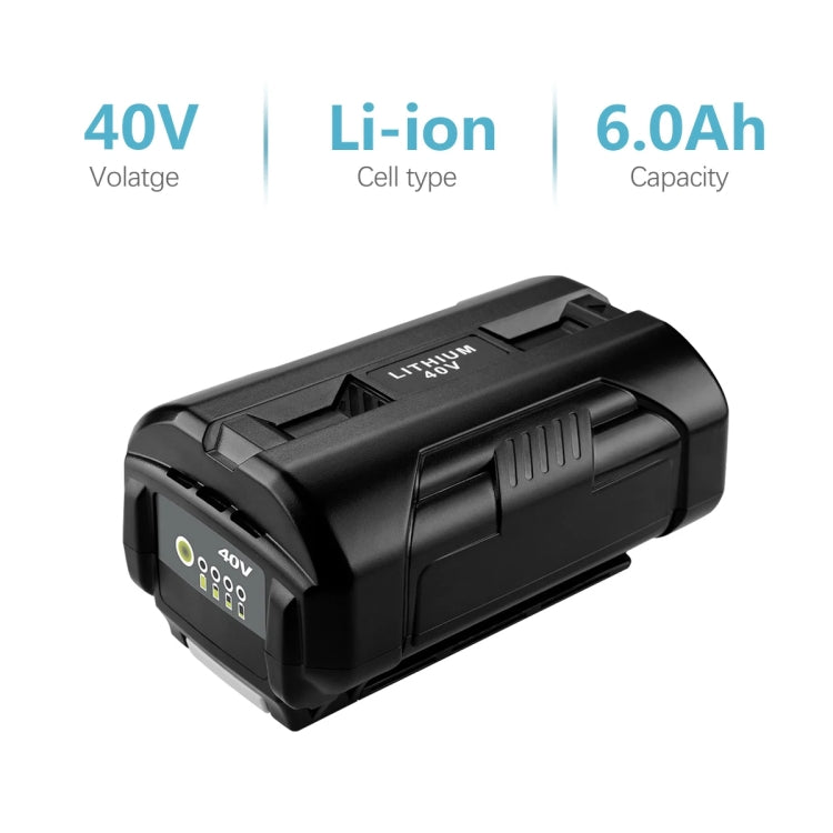4000mAh For Ryobi OP4026A / OP4050 40V Lawn Mowers Lithium-ion Battery - Lawn Mower, Saws & Accessories by PMc TechLife | Online Shopping South Africa | PMc TechLife | Buy Now Pay Later Mobicred